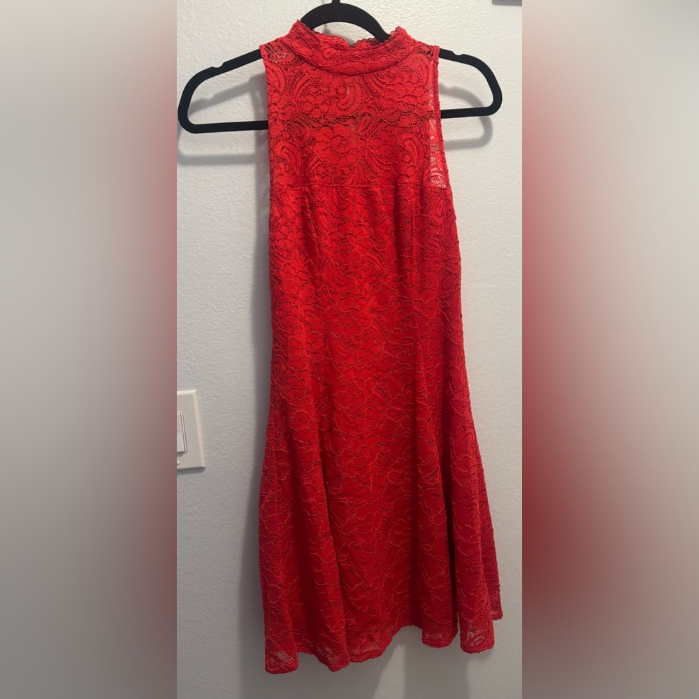 Guess Red Lace Dress